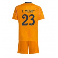 Real Madrid Ferland Mendy #23 Vonkajší Detský futbalový dres 2024-25 Krátky Rukáv (+ trenírky)